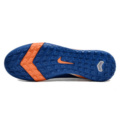 Botas de fútbol Nike Zoom Mercurial Superfly 10 Elite TF para niños en azul y naranja