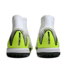 Chuteira Infantil Society Nike Zoom Mercurial Superfly 10 Elite TF Branco, Verde e Preto