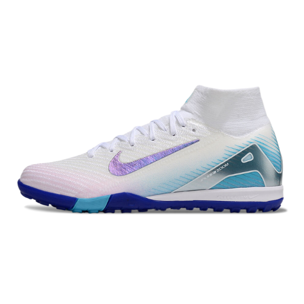 Chuteira Society TF Nike Zoom Mercurial Superfly 10 Elite Infantil Pack Chromatic