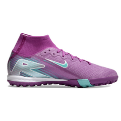 Chuteira Infantil Society Nike Zoom Mercurial Superfly 10 Elite TF Roxo e Azul