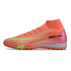 Chuteira Infantil Society Nike Zoom Mercurial Superfly 10 Elite TF Vermelho e Amarelo