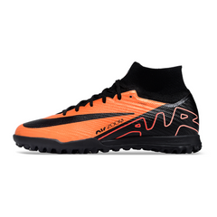 Chuteira Infantil Society Nike Zoom Mercurial Superfly 9 Elite TF Laranja e Preta - VENI Futebol