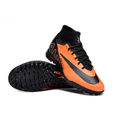 Chuteira Infantil Society Nike Zoom Mercurial Superfly 9 Elite TF Laranja e Preta - VENI Futebol