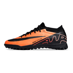 Chuteira Infantil Society Nike Zoom Mercurial Vapor 15 Elite TF Laranja e Preta - VENI Futebol