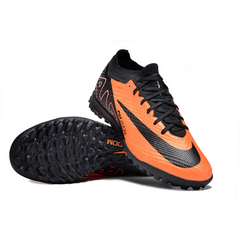 Chuteira Infantil Society Nike Zoom Mercurial Vapor 15 Elite TF Laranja e Preta - VENI Futebol