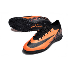 Chuteira Infantil Society Nike Zoom Mercurial Vapor 15 Elite TF Laranja e Preta - VENI Futebol