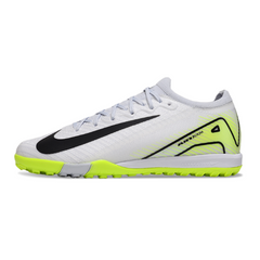 Chuteira Infantil Society Nike Zoom Mercurial Vapor 16 Elite TF Branca e Verde