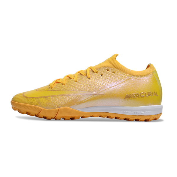 Chuteira Society TF Nike Zoom Mercurial Vapor 16 Elite Dourada Infantil