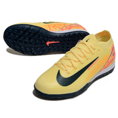 Chuteira Infantil Society Nike Zoom Mercurial Vapor 16 Elite TF Mbappe Amarela Pack