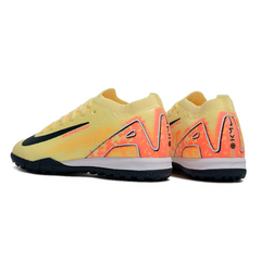Chuteira Infantil Society Nike Zoom Mercurial Vapor 16 Elite TF Mbappe Amarela Pack