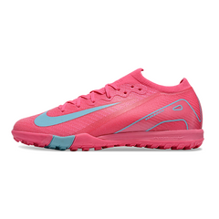 Chuteira Infantil Society Nike Zoom Mercurial Vapor 16 Elite TF Rosa e Azul