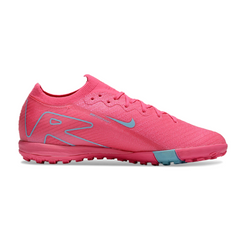 Chuteira Infantil Society Nike Zoom Mercurial Vapor 16 Elite TF Rosa e Azul