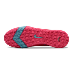 Chuteira Infantil Society Nike Zoom Mercurial Vapor 16 Elite TF Rosa e Azul