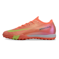 Chuteira Infantil Society Nike Zoom Mercurial Vapor 16 Elite TF Vermelho e Amarelo