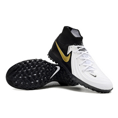 Chuteira Infantil Society Nike Phantom Luna 2 Elite TF Branca e Preta - VENI Futebol