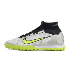 Chuteira Infantil Society Nike Zoom Mercurial Superfly 9 Elite TF Cinza e Verde - VENI Futebol