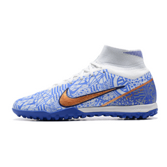 Chuteira Infantil Society Nike Zoom Mercurial Superfly 9 Elite TF Azul CR7 Pack