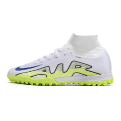 Chuteira Infantil Society Nike Zoom Mercurial Superfly 9 Elite TF Branca e Verde - VENI Futebol