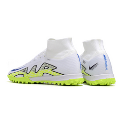 Chuteira Infantil Society Nike Zoom Mercurial Superfly 9 Elite TF Branca e Verde - VENI Futebol