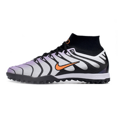 Chuteira Infantil Society Nike Zoom Mercurial Superfly 9 Elite TF Cinza e Preta