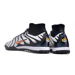 Chuteira Infantil Society Nike Zoom Mercurial Superfly 9 Elite TF Cinza e Preta - VENI Futebol