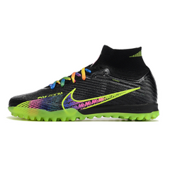 Chuteira Infantil Society Nike Zoom Mercurial Superfly 9 Elite TF Preta e Colorida