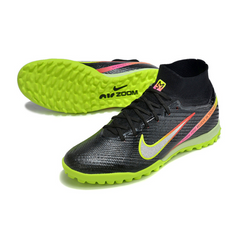 Chuteira Infantil Society Nike Zoom Mercurial Superfly 9 Elite TF Rashford Preta Pack - VENI Futebol