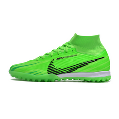 Chuteira Infantil Society Nike Zoom Mercurial Superfly 9 Elite TF Verde e Preta