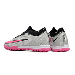 Chuteira Infantil Society Nike Zoom Mercurial Vapor 15 Elite TF Cinza e Rosa - VENI Futebol