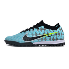 Chuteira Infantil Society Nike Zoom Mercurial Vapor 15 Elite TF Azul Claro e Preta