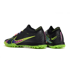 Chuteira Infantil Society Nike Zoom Mercurial Vapor 15 Elite TF Preta e Colorida - VENI Futebol