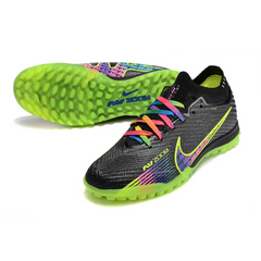 Chuteira Infantil Society Nike Zoom Mercurial Vapor 15 Elite TF Preta e Colorida - VENI Futebol