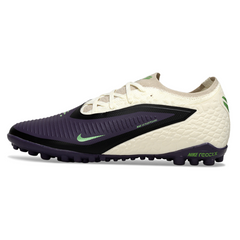 Chuteira Infantil Society Nike Phantom 6 Pro TF Branca e Roxa
