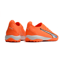 Chuteira Society Puma Ultra Ultimate TF Laranja e Branca - VN Esportes