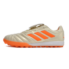 Chuteira Society Adidas Copa Gloro TF Branca e Laranja - VENI Futebol