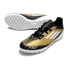 Botas de fútbol Adidas F50 Club TF Messi Triunfo Gold Pack