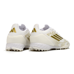 Adidas F50 Elite TF White and Gold Society Football Boots