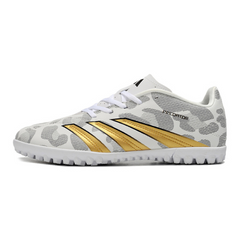 Chuteira Society Adidas Predator 30 Club TF Branca e Dourada