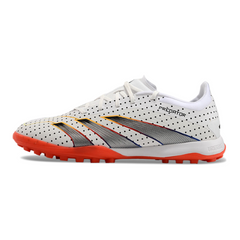 Botas de fútbol Adidas Predator 30 Elite TF Society en blanco y naranja