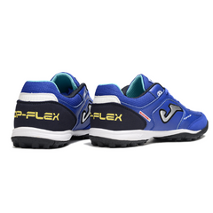 Chuteira Society Joma Top Flex TF Azul e Preta