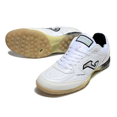 Chuteira Society Joma Top Flex TF Branca e Preta