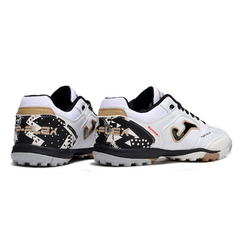 Chuteira Society Joma Top Flex TF Branca e Preta