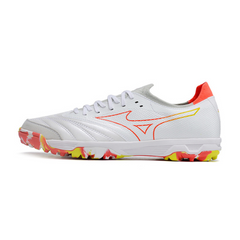 Chuteira Society Mizuno Morelia Sala TF Laranja e Amarela