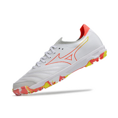 Chuteira Society Mizuno Morelia Sala TF Laranja e Amarela - VENI Futebol