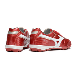 Chuteira Society Mizuno Morelia Neo 4 TF Vermelha e Branca