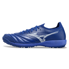 Chuteira Society Mizuno Neo Sala TF Azul e Branco