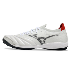 Chuteira Society Mizuno Neo Sala TF Branco, Preto e Vermelho