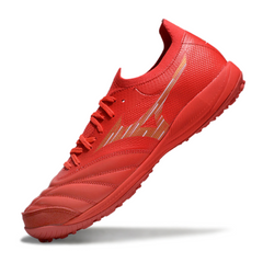 Botas de fútbol Mizuno Neo Sala TF Society rojas y amarillas