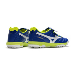 Chuteira Society Mizuno Morelia Sala Classic TF Azul, Branca e Verde - VENI Futebol