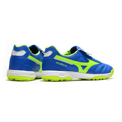 Chuteira Society Mizuno Morelia Sala Classic TF Azul e Verde - VENI Futebol